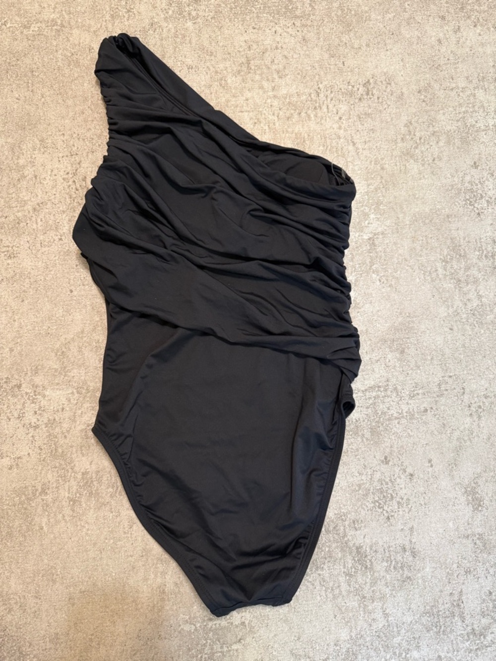 NEW LA BLANCA ISLAND GODDESS-Shoulder Black Women’s One-Piece Swimsuit - Picture 3 of 6